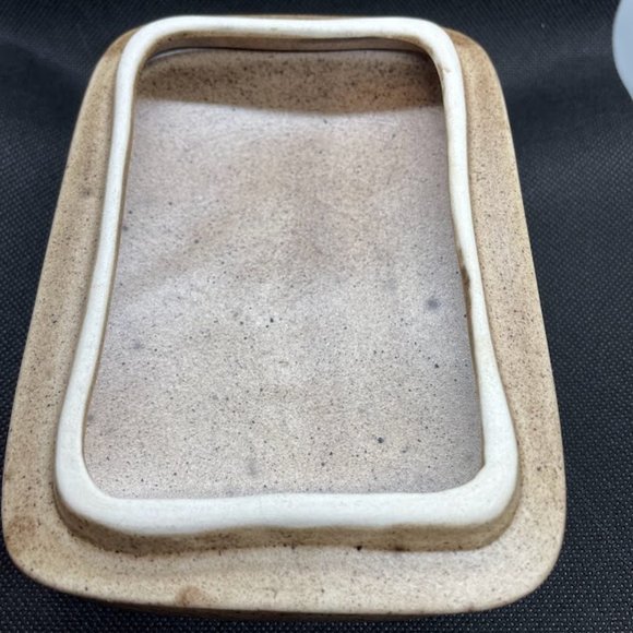 Madeline Originals California Pottery Blue & Purple Flower Trinket Box MCM - Picture 6 of 9